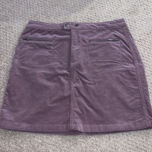 purple corduroy skirt